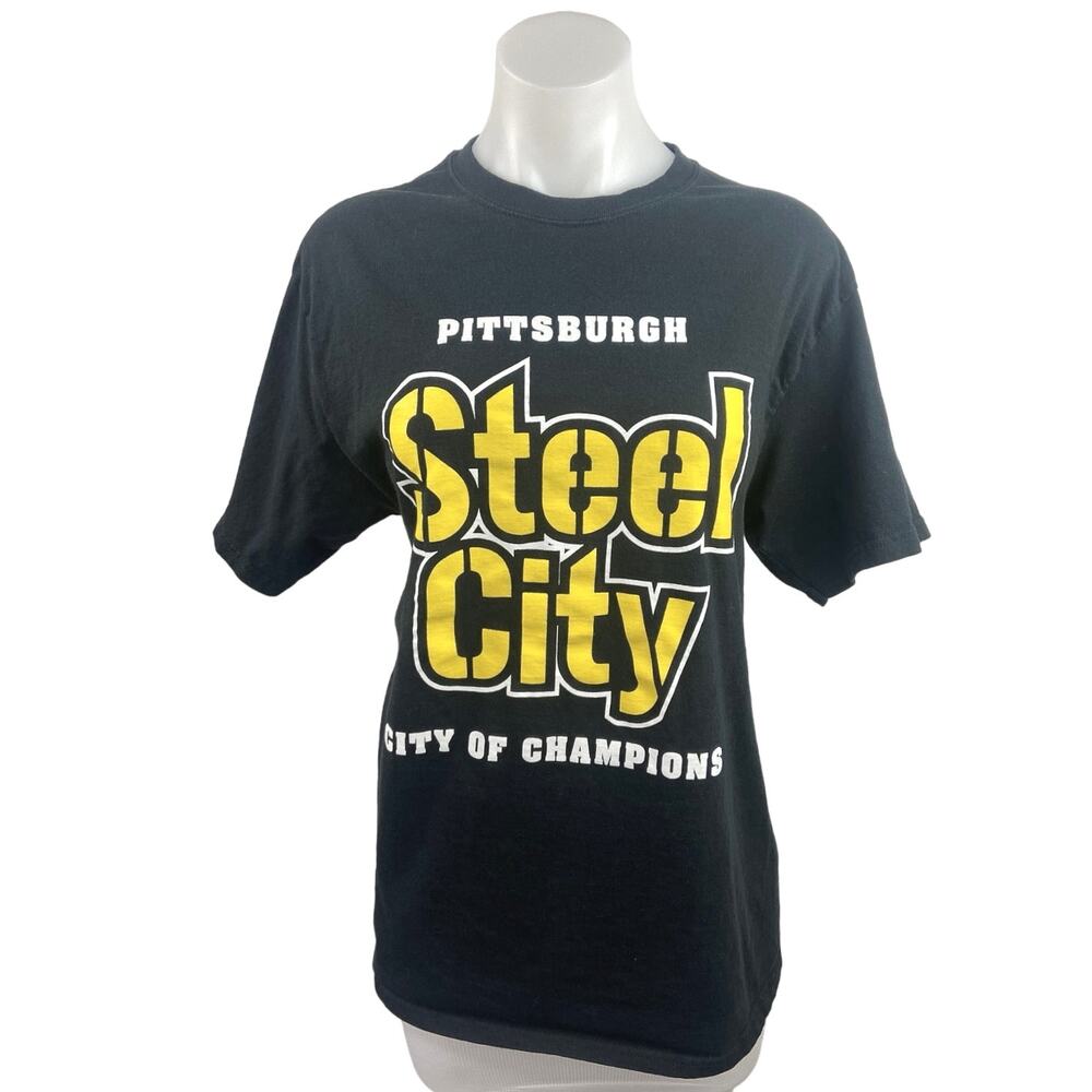 NFL Pittsburgh Steelers Football Steel City Sports Short Sleeve T-shirt Top Sz M